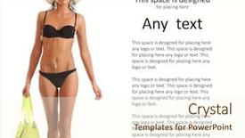  Presentation with okra or lady s finger - Cool new PPT theme with healt template - sexy lady isolated on white backdrop and a cream colored foreground