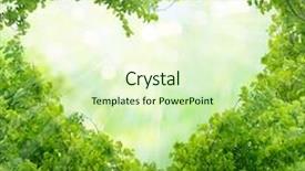  Presentation with green leaves simple - Presentation enhanced with health - green leaves background background and a soft green colored foreground