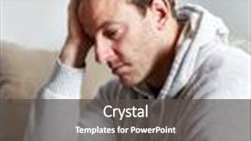  Presentation with headache - Slide deck with mental health - headache background and a dark gray colored foreground