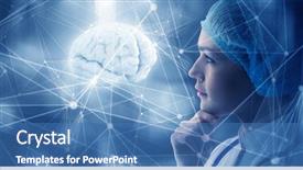  Presentation with medicine - Beautiful presentation design featuring health - innovative technologies in science backdrop and a teal colored foreground