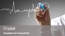  Presentation with medicine - Beautiful presentation theme featuring health - medicine hand drawing backdrop and a gray colored foreground