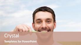  Presentation with health money insurance concept - Slide set having health and beauty concept - smiling background and a coral colored foreground