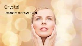  Presentation with health - Presentation theme enhanced with health-and-beauty-concept-beautiful background and a lemonade colored foreground