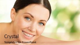  Presentation with natural spa resort - Slide set featuring health and beauty resort background and a  colored foreground