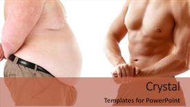  Presentation with health wealth - Amazing presentation theme having health and fitness concept backdrop and a red colored foreground