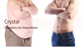  Presentation with weight loss - Slides consisting of health and fitness concept background and a lemonade colored foreground