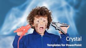  Presentation with work safety - Colorful theme enhanced with preventing burn - health and safety prevention backdrop and a  colored foreground