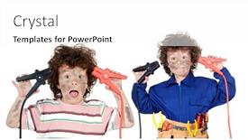  Presentation with safety - PPT layouts having health-and-safety-prevention background and a white colored foreground