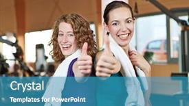  Presentation with two black women - Colorful slides enhanced with health assessment - two happy women backdrop and a teal colored foreground