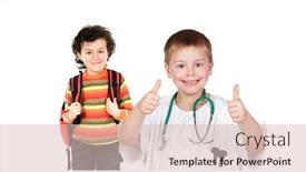  Presentation with school health - Amazing slide set having health-at-school-children-playing backdrop and a lemonade colored foreground