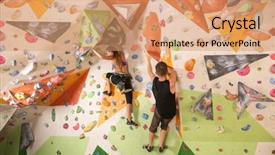  Presentation with catholic couple silhouette of young - Audience pleasing slide deck consisting of health back safety - young couple exercising in climbing backdrop and a coral colored foreground
