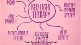  Presentation with art therapy - Presentation theme consisting of health-benefits-of-red-light background and a lemonade colored foreground