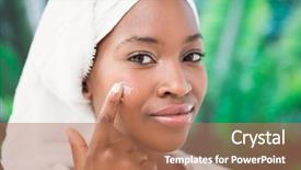  Presentation with woman body - Presentation consisting of health body - close up of a beautiful background and a coral colored foreground