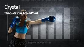  Presentation with sales - PPT layouts enhanced with health business - fighting for sales dynamics mixed background and a  colored foreground