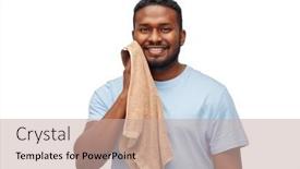  Presentation with dental hygiene - Slide set having health-care-dental-hygiene background and a coral colored foreground