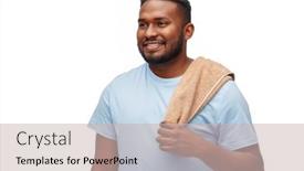  Presentation with dental hygiene - Audience pleasing presentation design consisting of health-care-dental-hygiene backdrop and a soft green colored foreground