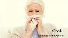  Presentation with home health care - Presentation theme featuring health care flu hygiene age background and a lemonade colored foreground