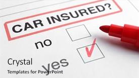  Presentation with life insurance concept leaflets - Colorful PPT layouts enhanced with health care liabilities - car insurance concept felt pen backdrop and a white colored foreground