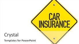  Presentation with insurance - Amazing presentation design having health care liabilities - car insurance sign isolated backdrop and a white colored foreground