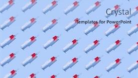  Presentation with health care - Presentation theme having health-care-pattern-from-disposable background and a light blue colored foreground