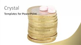  Presentation with pills money - Presentation theme with health-care-premium-pills background and a white colored foreground