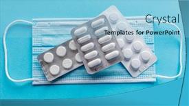  Presentation with medical prevention - Amazing theme having health-care-prevention-medical-tablets backdrop and a light blue colored foreground