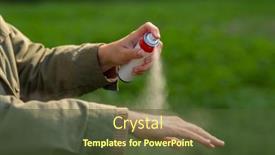  Presentation with health care - Slide deck with health-care-protection-and-people background and a tawny brown colored foreground