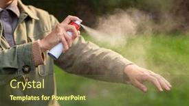  Presentation with health-care - PPT theme consisting of health-care-protection-and-people background and a tawny brown colored foreground