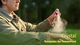  Presentation with health care - Slide deck featuring health-care-protection-and-people background and a  colored foreground