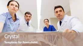  Presentation with patient care - Theme having health care reanimation and medicine background and a  colored foreground