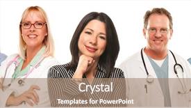  Presentation with health care reform - Amazing slides having health care reform - beautiful hispanic woman with male backdrop and a coral colored foreground