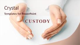  Presentation with reform - Presentation design having health care reform - female hands with word custody background and a lemonade colored foreground