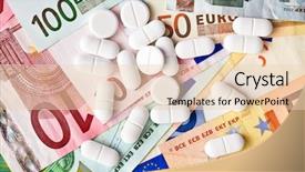  Presentation with reform - Cool new PPT theme with health care reform - pills and euro banknotes backdrop and a lemonade colored foreground