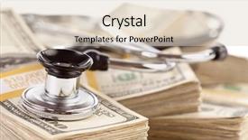  Presentation with reform - Cool new slide deck with health care reform - stethoscope laying on stacks backdrop and a lemonade colored foreground