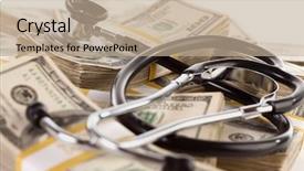  Presentation with reform - Amazing slide set having health care reform - stethoscope laying on stacks backdrop and a coral colored foreground