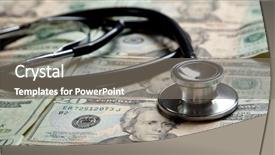  Presentation with reform - PPT layouts consisting of health care reform - stethoscope on a background made background and a gray colored foreground
