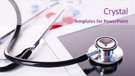  Presentation with reform - Amazing PPT layouts having health care reform - stethoscope pills pc tablet backdrop and a sky blue colored foreground