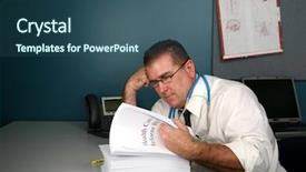  Presentation with health care reform - Cool new presentation theme with health care reform bill backdrop and a ocean colored foreground