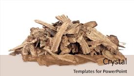  Presentation with herbal medicine - Colorful PPT theme enhanced with health care tcm - costus root used in chinese backdrop and a coral colored foreground