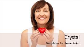  Presentation with heart health - Amazing slide deck having health charity and valentine's backdrop and a lemonade colored foreground