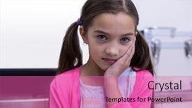  Presentation with work in clinic dental surgery - Beautiful theme featuring health children - unhappy young patient having backdrop and a coral colored foreground