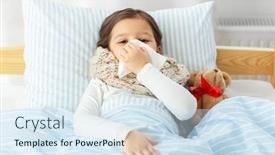  Presentation with tissue paper - Cool new PPT theme with health-children-and-people-concept backdrop and a sky blue colored foreground