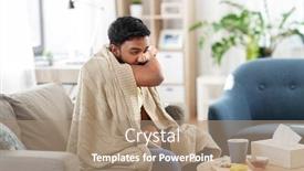  Presentation with indian - Cool new PPT theme with health-cold-and-people-concept backdrop and a coral colored foreground