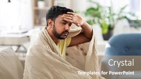  Presentation with fever - Cool new presentation with health-cold-and-people-concept backdrop and a coral colored foreground