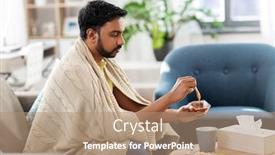  Presentation with indian tea - Audience pleasing slides consisting of health-cold-and-people-concept backdrop and a coral colored foreground