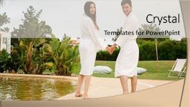  Presentation with hotel security - Audience pleasing presentation design consisting of health complciations - young couple enjoying vacations backdrop and a  colored foreground