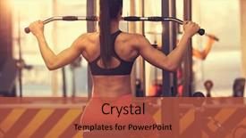  Presentation with exercise kids kid doing fitness - Colorful theme enhanced with power train - sport woman doing body exercise backdrop and a red colored foreground