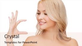  Presentation with cosmetics beauty - Audience pleasing slide set consisting of cosmetics advertising and beauty concept backdrop and a lemonade colored foreground