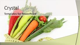  Presentation with bunch - Audience pleasing PPT theme consisting of health diet - bunch of vegetables isolated backdrop and a white colored foreground