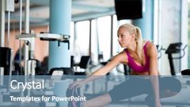  Presentation with global warming for global warming - Slides with health eyes - cute young woman stretching background and a  colored foreground